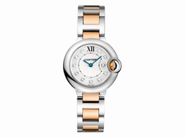 Cartier Ballon Bleu WE902030 Stainless Steel & Rose Gold Cartier