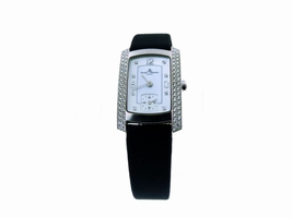 Baume Mercier 18K White Gold Diamond Rectangle Face Milles Womens Baume Et Mercier