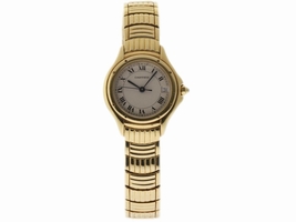 Cartier Cougar W35009F9 18K Yellow Gold White Dial Quartz 26mm Womens Cartier