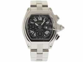 Cartier Roadster W62020X6 Stainless Steel Black Dial Automatic 42mm Mens Cartier
