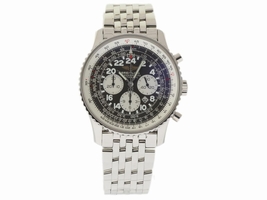 Breitling Navitimer Cosmonaute A22322 Stainless Steel Black 42mm Mens Breitling