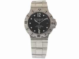 Bulgari Diagono Scuba SD38S Stainless Steel Automatic 38mm Unisex Bvlgari