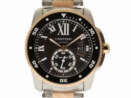 Cartier Calibre W7100054 Stainless Steel Rose Gold 42mm Men's Cartier