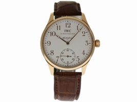 IWC Portuguese IW544201 18K Rose Gold & Leather 43mm Mens IWC