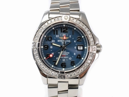 Breitling Aeromarine Colt GMT A32350 Diamond Automatic Blue Men's Breitling