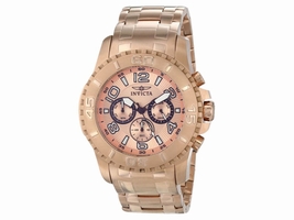 Invicta 15023 Pro Diver Rose Dial Rose Gold Chronograph Men's Invicta