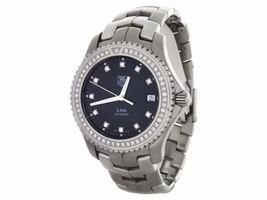 Tag Heuer WJ1117-0 Link Black Diamond Dial Stainless Steel Swiss Tag Heuer