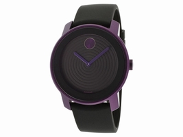 Movado 3600175 Bold Black Dial Silicone Band Analog Display Swiss Mens Movado