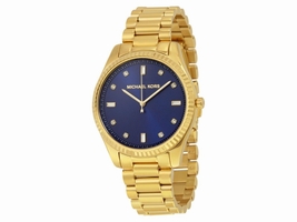 Michael Kors MK3240 Blake Blue Dial Gold Tone Stainless Women's Michael Kors