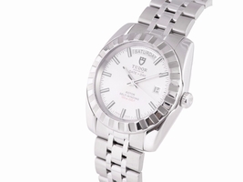 Tudor Date & Day 23010 Stainless Steel Silver Dial Automatic Mens Tudor
