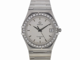 Omega Constellation Stainless Steel Diamonds Bezel 34mm Omega
