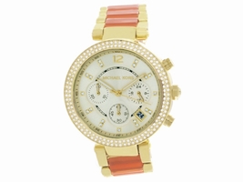 Michael Kors MK6139 Gold Tone Stainless Steel / Acetate 38mm Womens Michael Kors