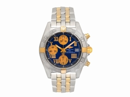 Breitling Cockpit B13358 18K Yellow Gold & Stainless Steel Automatic 43mm Mens Breitling