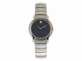 Movado Sl 81-G4-1852 Stainless Steel Gold Plated Quartz 28mm Womens Movado