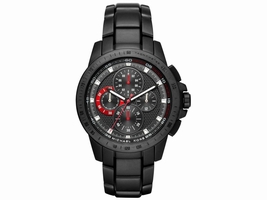 Michael Kors Ryker MK8529 Black Dial Black IP Stainless Chronograph 43mm Mens Michael Kors