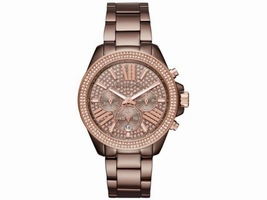 Michael Kors MK6411 Wren Rose Gold Dial Rose Gold Chronograph 41.50mm Womens Michael Kors