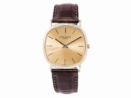 Patek Philippe 3862 18K Yellow Gold Gold Dial Vintage 32mm Mens Patek Philippe