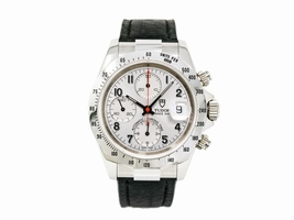 Tudor Prince Date 79280P Stainless Steel & Leather Silver Dial Automatic 39mm Mens Tudor