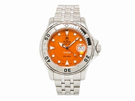 Tudor Prince Date 89190 Stainless Steel with Orange Dial Automatic 40mm Mens Tudor