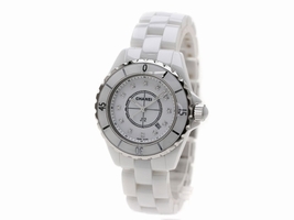 Chanel J12 H1628 Ceramic with 12P Diamond Quartz 33mm Womens Chanel