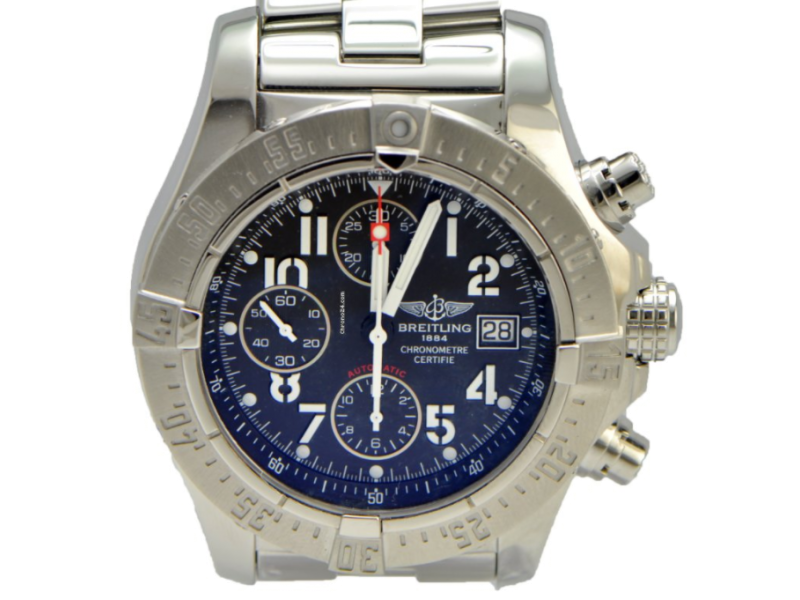 Breitling Aeromarine Avenger A13380 Stainless Steel with Black Dial 45mm Unisex Breitling