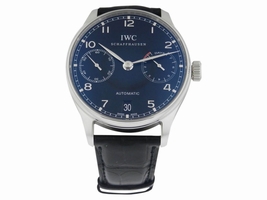 IWC Portuguese Automatic IW500109 Stainless Steel Black Dial Mens IWC