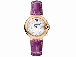Cartier Ballon Bleu 28mm we902050 18KT Rose Gold Quartz Diamond Cartier