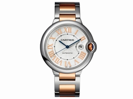 Cartier Ballon Bleu 42mm W6920095 Stainless Steel & Rose Gold Cartier