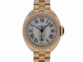 Cartier 31mm 18K Rose Gold With Original Diamonds Ladies WJCL0003 Cartier