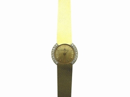 Baume & Mercier 14K Yellow Gold & Diamond Circa 1950s Baume & Mercier