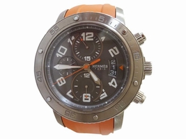 Hermes Clipper Divers Chronograph Titanium & Rubber 44mm |