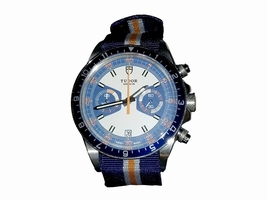Tudor Heritage Chrono Blue Sapphire & Blue Dial 42mm Mens Tudor