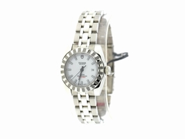 Tudor 22010 Classic White Dial Stainless Steel Automatic 28mm Womens Tudor