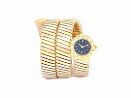 Bulgari Turbogas Serpenti BB191T 18K Tri Gold Quartz 19mm Womens Bulgari