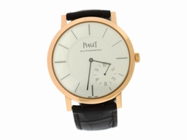 Piaget Altiplano Ultra Thin G0A35131 18K Rose Gold & Leather Automatic 43mm Mens Piaget