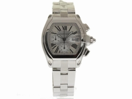 Cartier Roadster W62019X6 Stainless Steel Silver Dial Automatic 43mm Mens Cartier