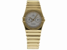 Omega Constellation 1102.30.00 18K Yellow Gold White Dial Quartz 35mm Unisex Omega