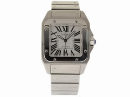 Cartier Santos 100 W200737G Stainless Steel 38mm Mens Cartier