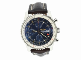 Breitling Navitimer A24322 Stainless Steel & Leather Blue Dial Automatic 46mm Mens Breitling