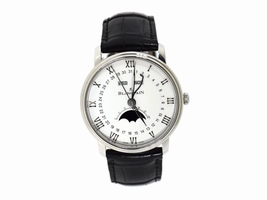 Blancpain Villeret 6654 Stainless Steel & Leather Automatic 40mm Mens Blancpain