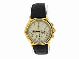 Ebel 1911 8134901 18K Yellow Gold & Leather Automatic 40mm Mens Ebel