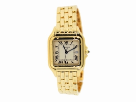 Cartier Panthere W25014B9 18K Yellow Gold Quartz 28mm Unisex Cartier