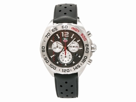 Tag Heuer Formula 1 Indy CAZ 1114 Stainless Steel & Rubber Gray Dial Quartz 42mm Mens Tag Heuer