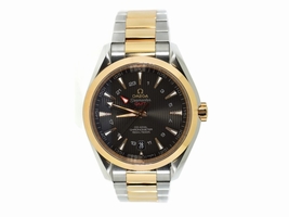 Omega Seamaster Aqua Terra GMT 231.20.43.22.06.003 18K Rose Gold / Stainless Steel 43mm Mens Omega