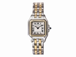 Cartier Panthere 166921 Stainless Steel & 18K Yellow Gold Quartz 25mm Womens Cartier