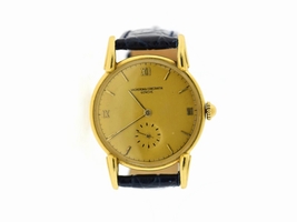 Vacheron Constantin 4334 Vintage 18K Yellow Gold with Leather Manual 34mm Mens Vacheron Constantin