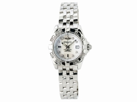 Breitling Windrider Cockpit A71356 Stainless Steel with White Mother of Pearl Dial Quartz 32mm Womens Breitling