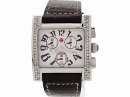 Michele MW2 71-750 Chronograph Stainless Steel With Diamonds Womens Michele