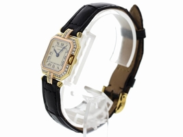 Cartier Panthere 18K Yellow Gold & Stainless Steel wDiamonds Quartz 22mm Womens Cartier