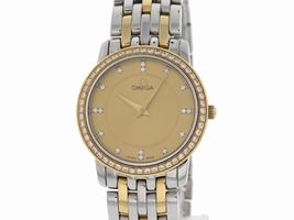 Omega DeVille 6503/833 18K Yellow Gold / Stainless Steel 28mm Womens Omega